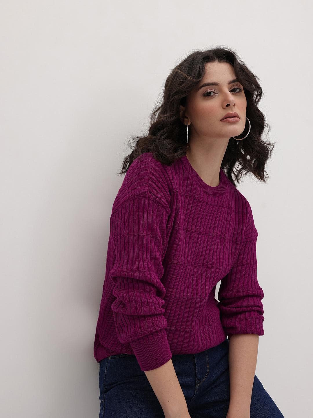 The Roadster Life Co. Self-Striped Pullover
