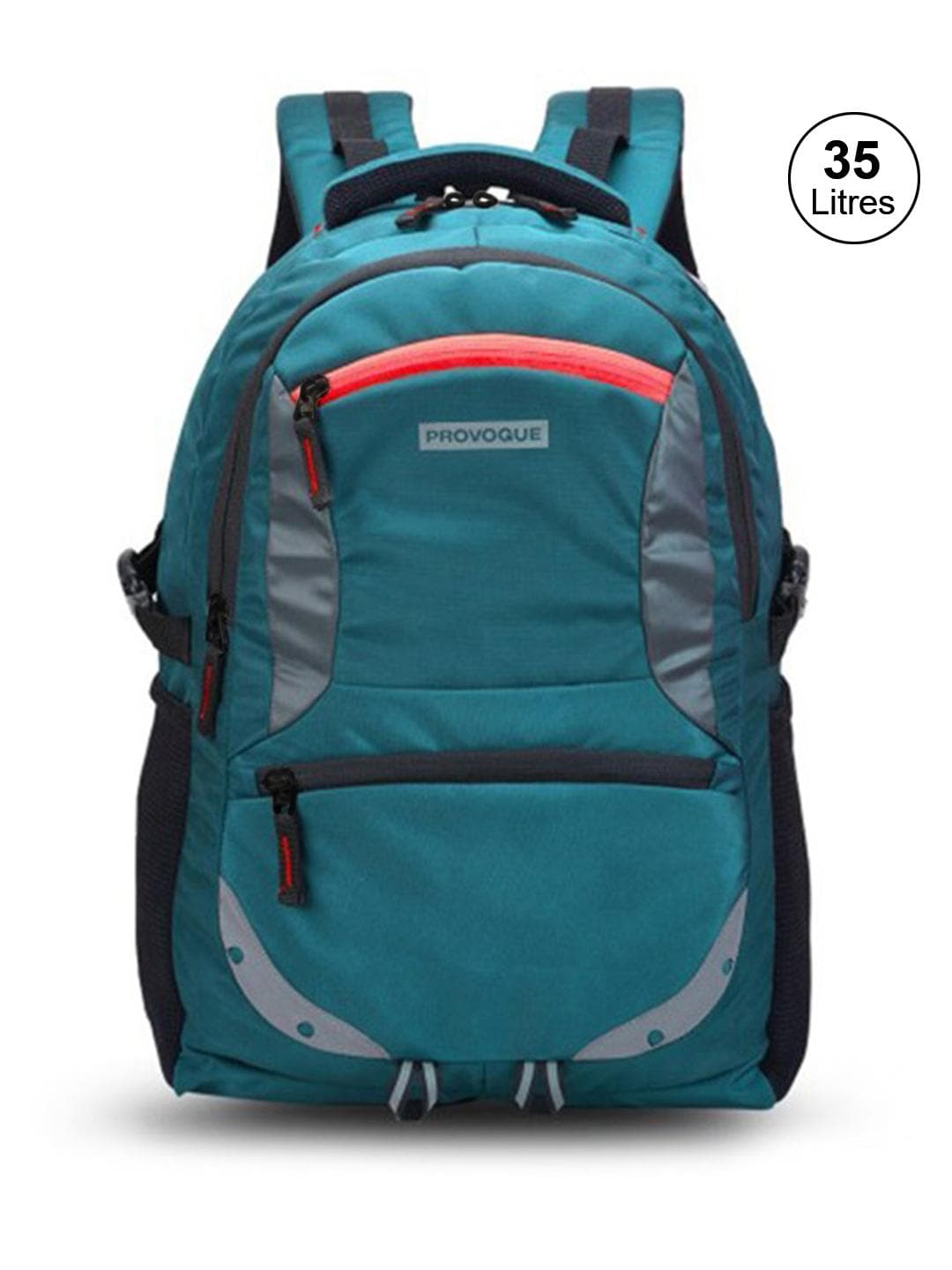 Buy Provogue Unisex Sea Green & Black Backpack With Rain Cover 31L - - Accessories for Unisex