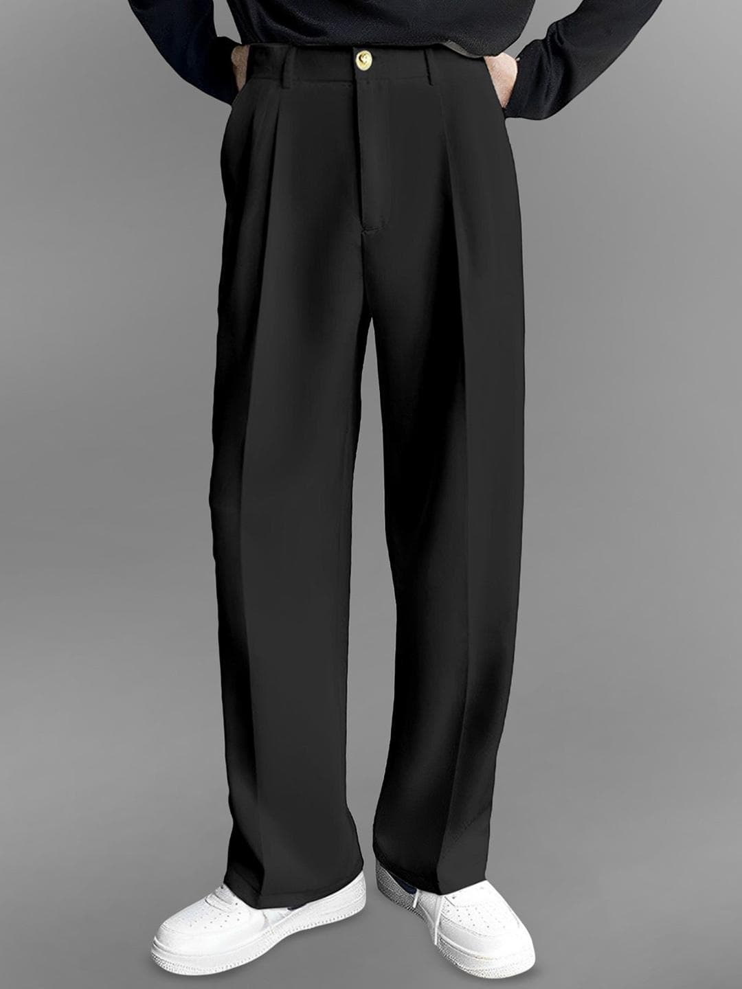FTX Men Relaxed Loose Fit Pleated Trousers