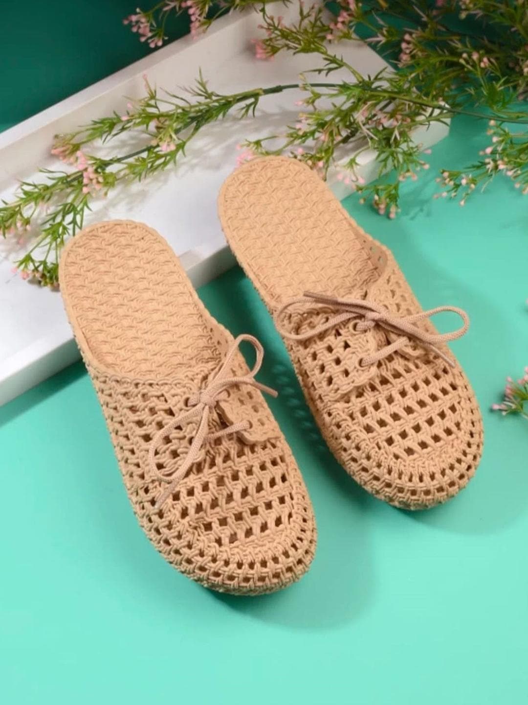 Deals4you Women Woven Design Mules