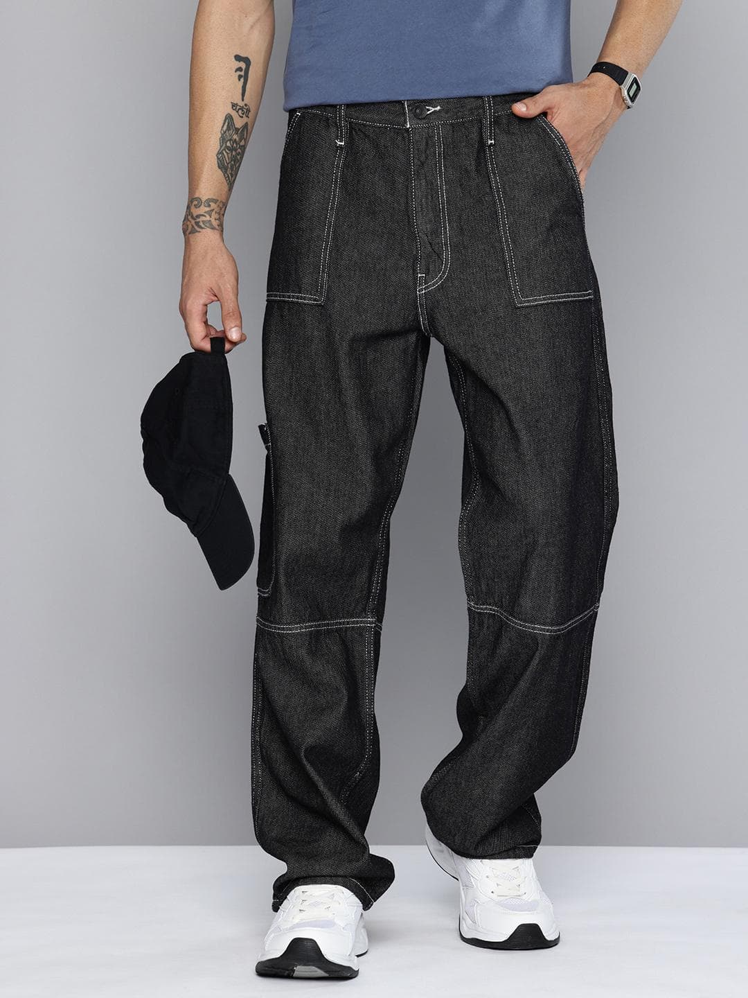 Levis Men Straight Fit Pure Cotton Jeans