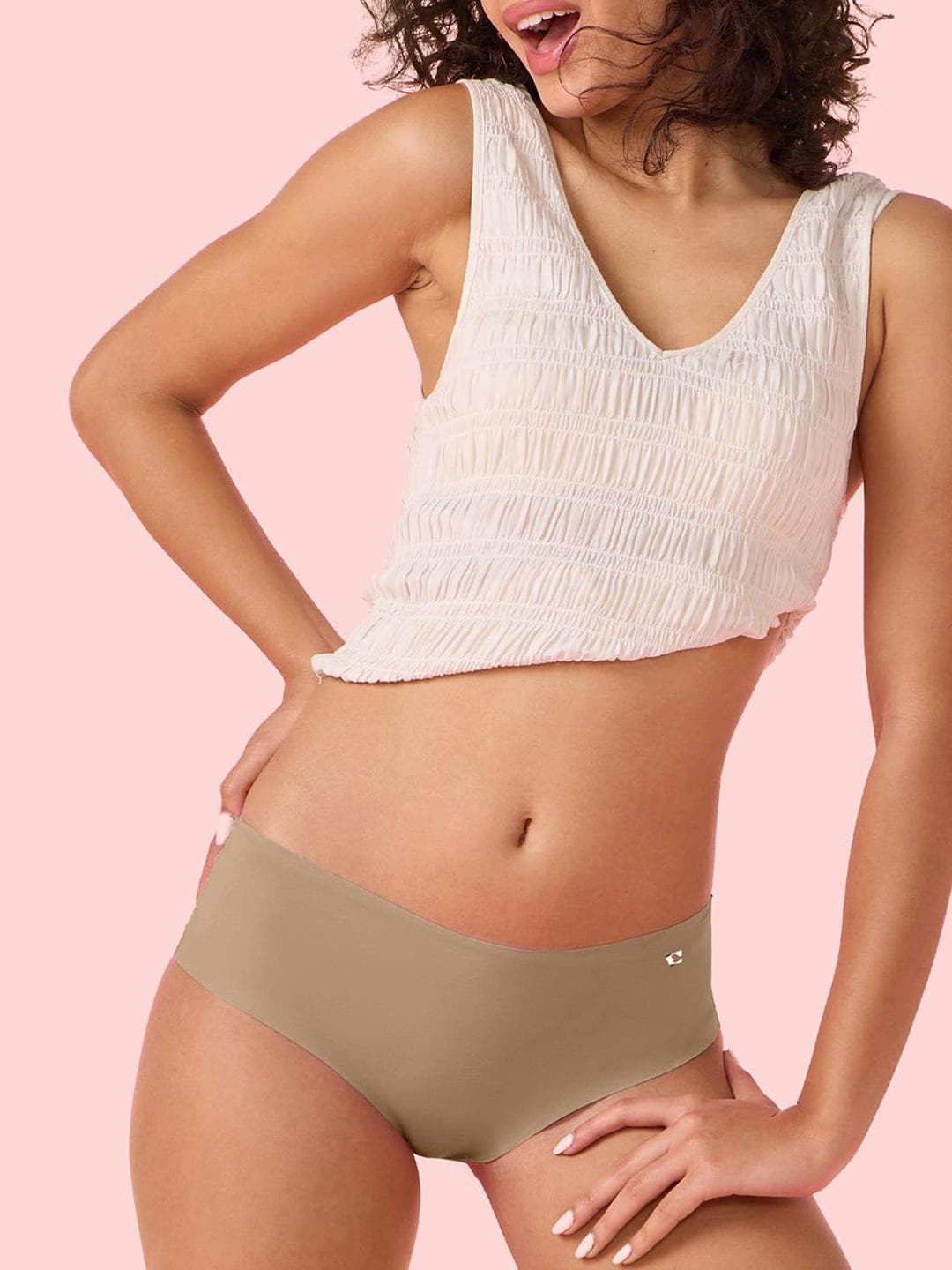 Buy Enamor Women Modern Starter Sweat Wicking Free Cut Mid Waist Hipster Briefs - - Apparel for Women