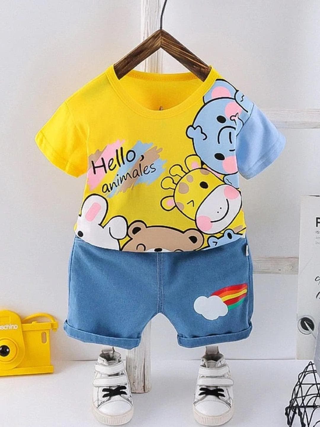 Buy KIDNIP Boys Pure Cotton Printed Clothing Set - - Apparel for Boys