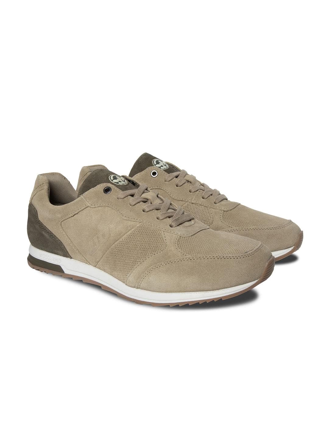 Woodland Men Textured Lace-Ups Sneakers