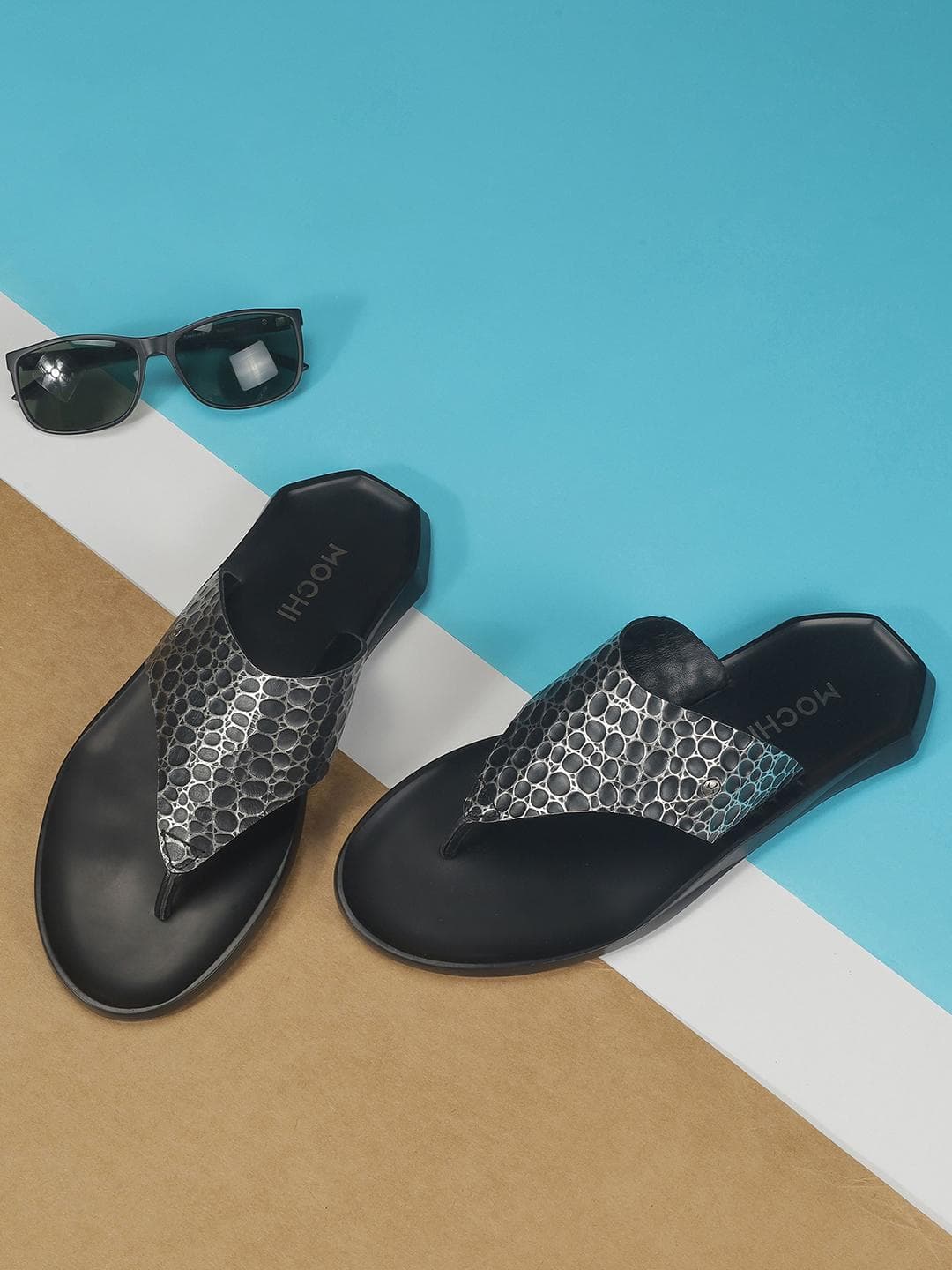 Mochi Men Leather Casual Comfort Sandals