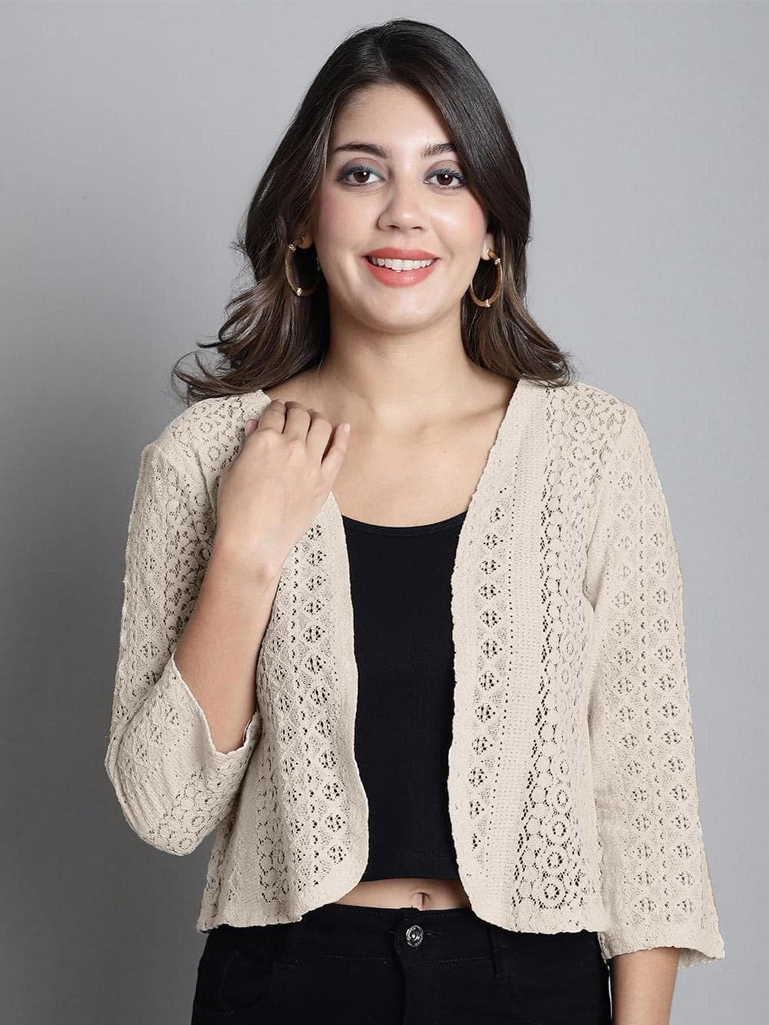 SZN Open Front Cotton Longline Shrug