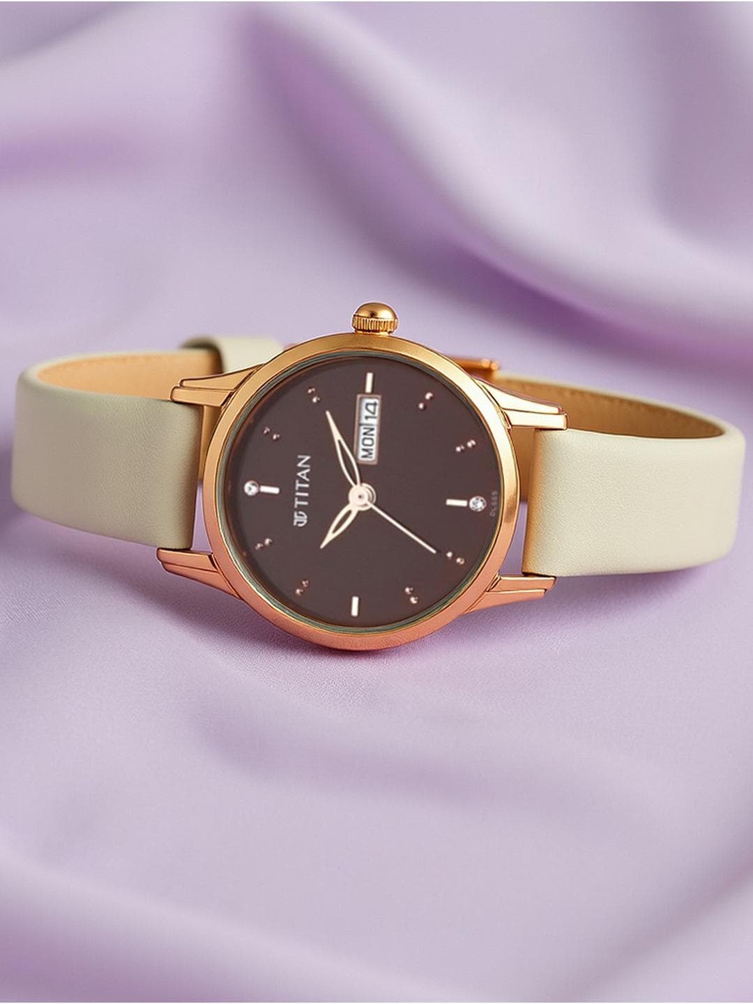 Buy Titan Lagan Quartz Analog With Brown Dial Watch For Women 2656wl01 - - Accessories for Women