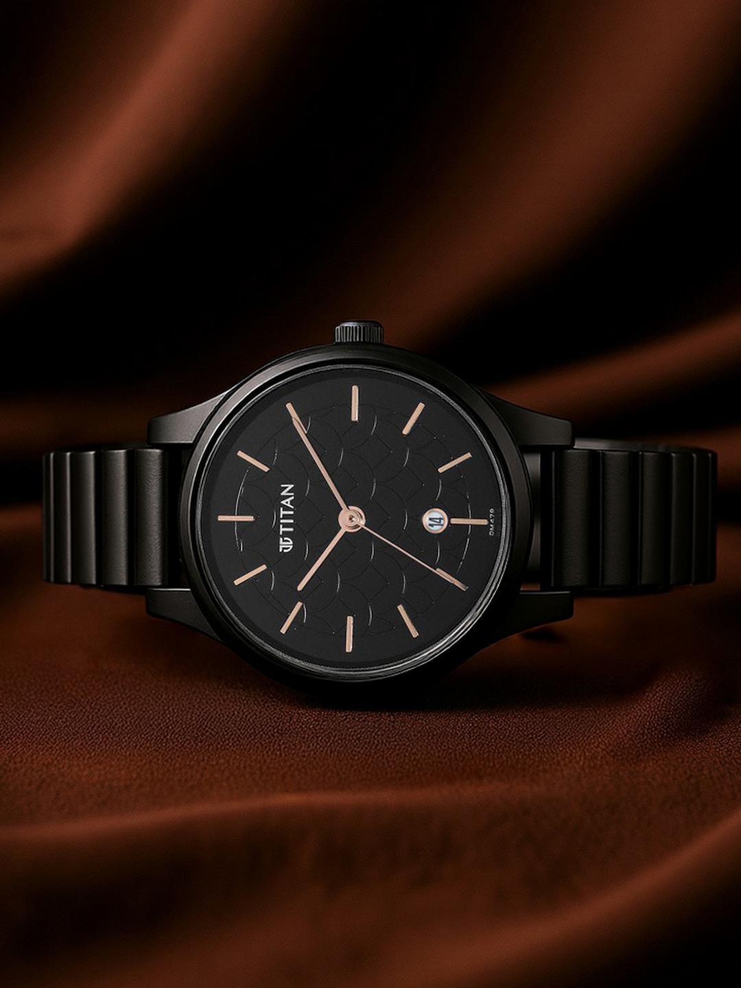 Buy Titan Karishma Quartz Analog With Black Dial Watch For Women Nt2679nm01 - - Accessories for Women