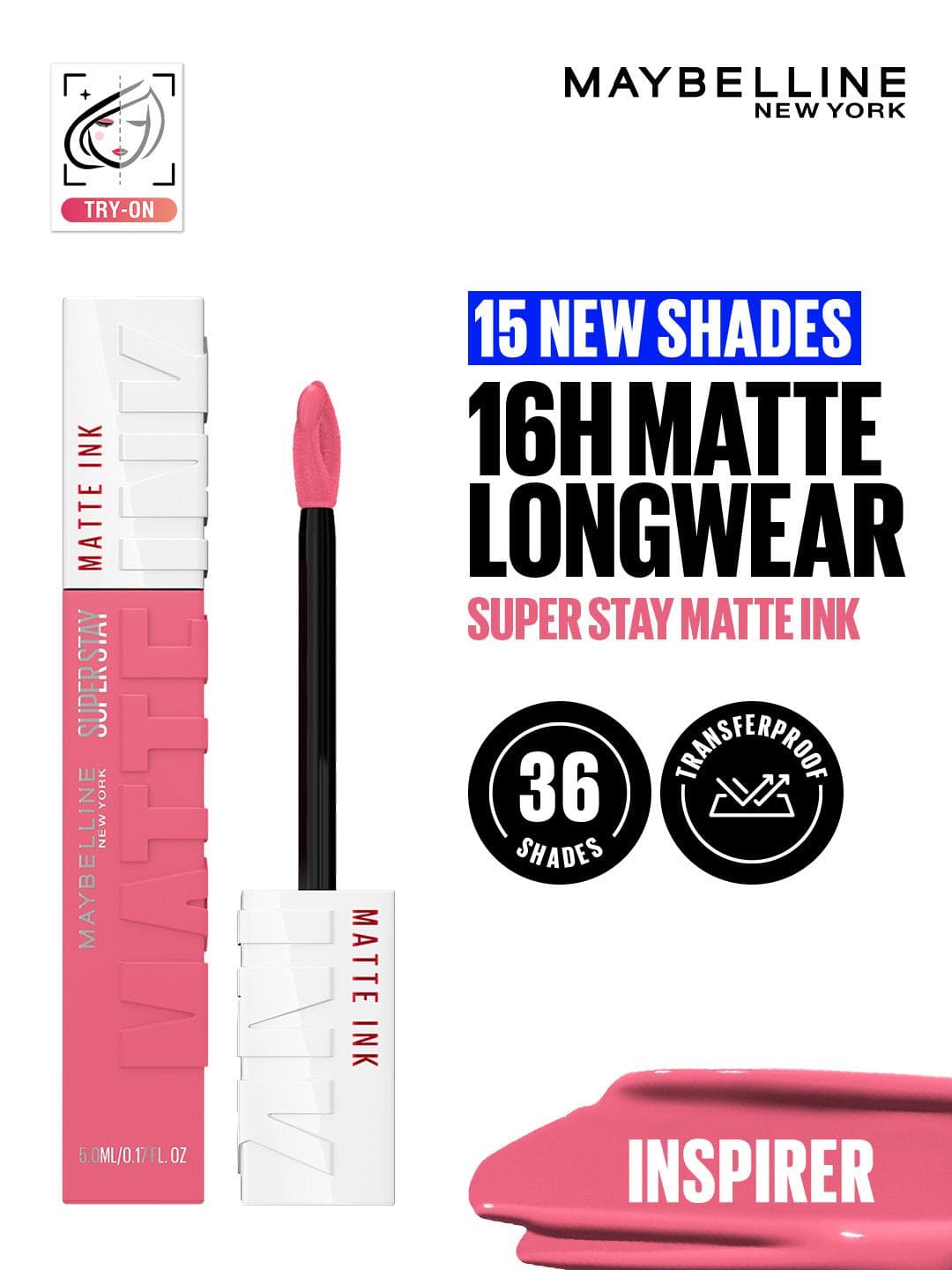 Buy Maybelline New York Super Stay Matte Ink Liquid Lipstick 5 Ml Inspirer 125 - - Personal Care for Women