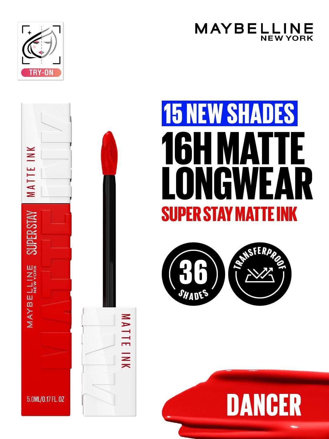 Buy Maybelline New York Super Stay Matte Ink Liquid Lipstick 5 Ml Dancer 118 - - Personal Care for Women