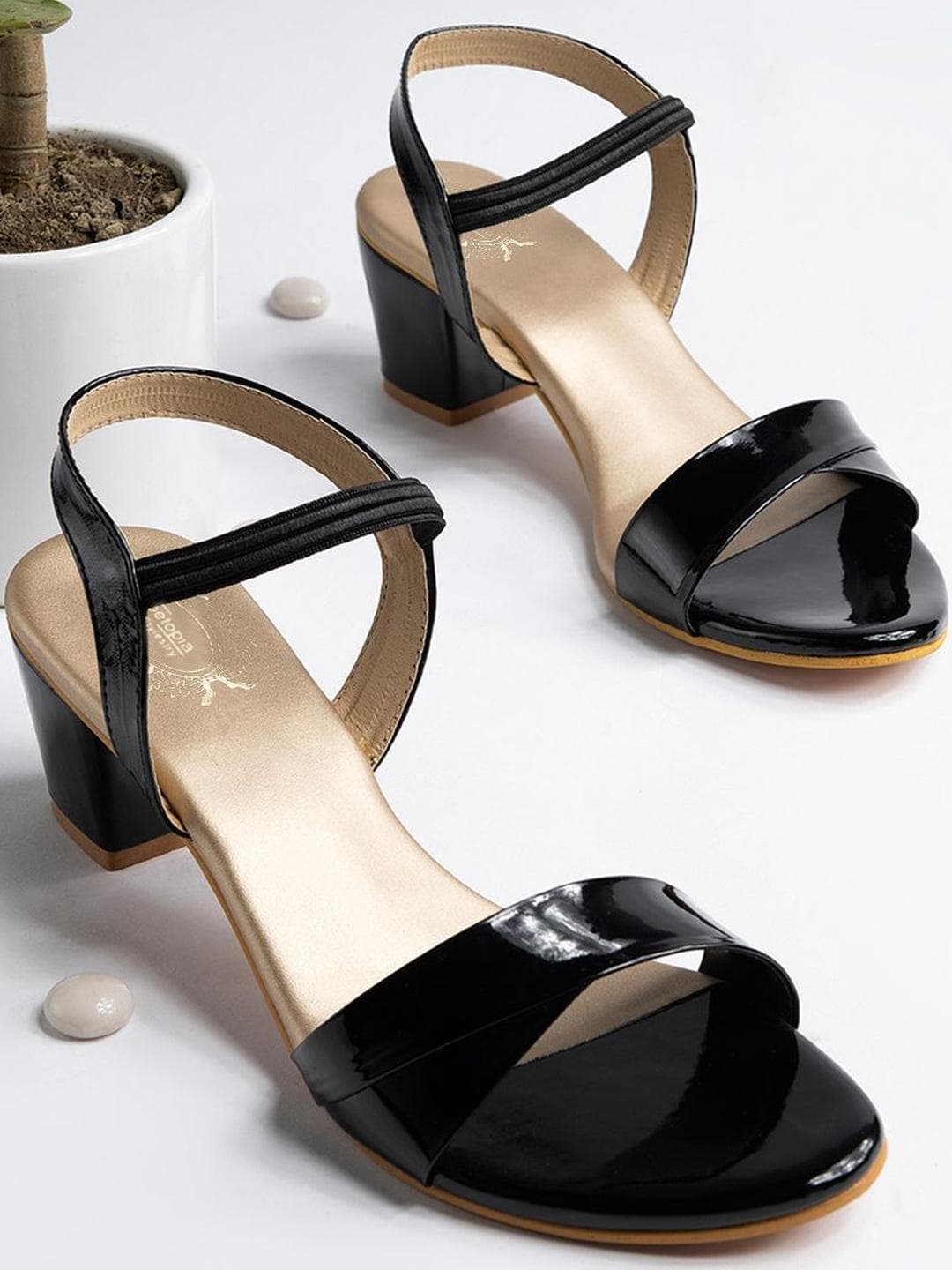 Stylestry Girls Synthetic Block Sandal Heels