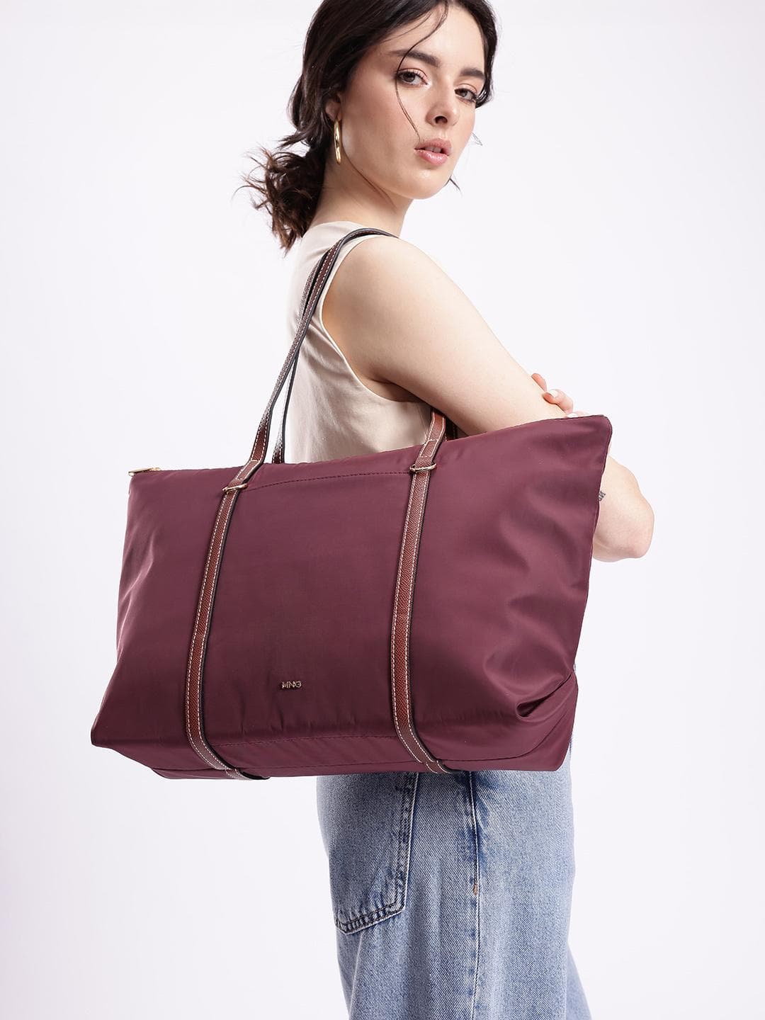 MANGO Shopper Shoulder Bag