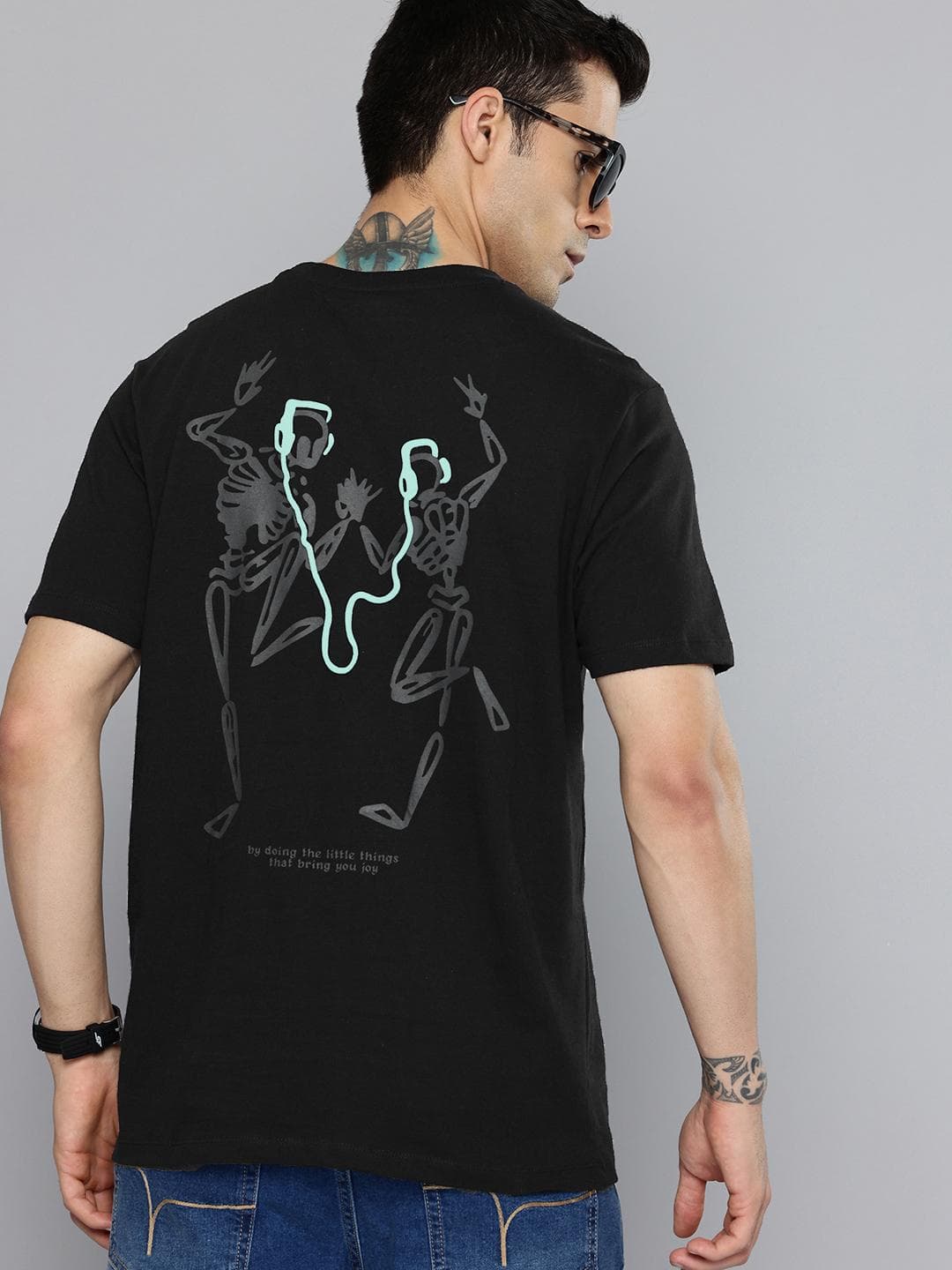 Flying Machine Graphic Printed Pure Cotton T-shirt