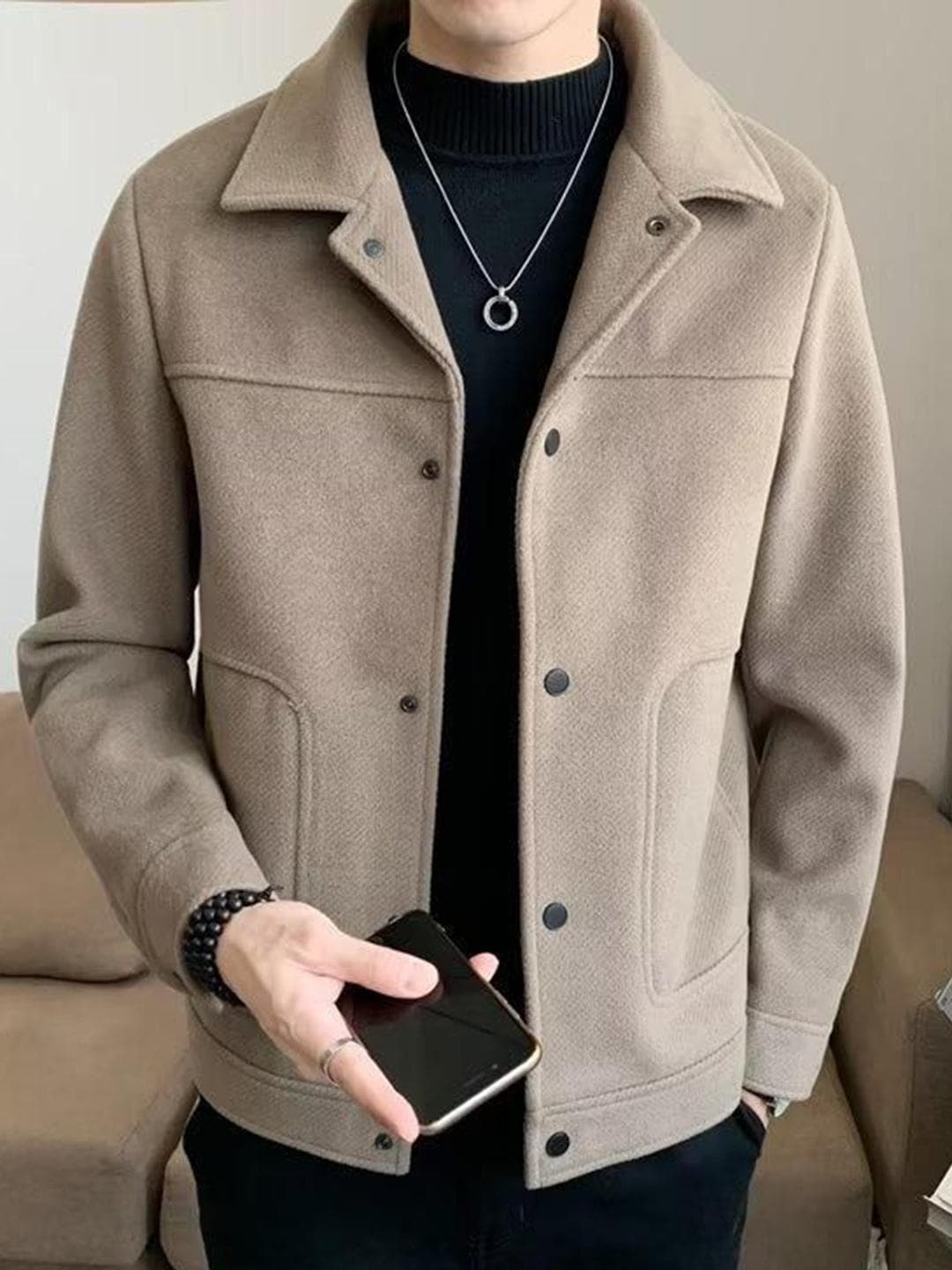 StyleCast Spread Collar Open Front Jacket