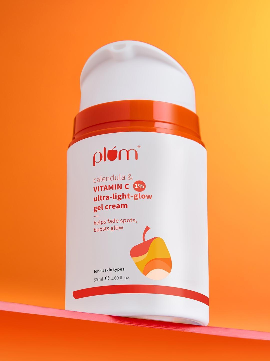 Buy Plum 1% Vitamin C Ultra Light Glow Gel Cream With Calendula 50 Ml - - Personal Care for Unisex