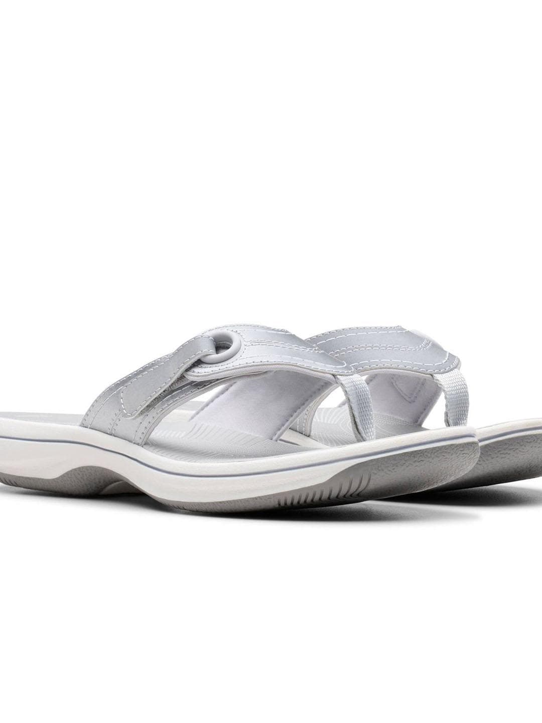Clarks Women Suede T-Strap Flats