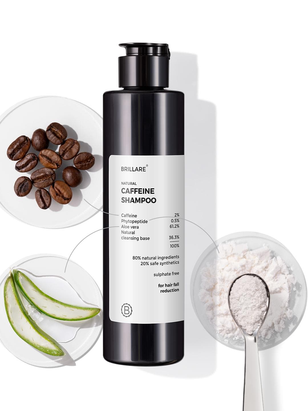 Buy BRILLARE Caffeine Anti Hair Fall Shampoo | Boost Hair Growth With Caffeine & Peptides - - Personal Care for Unisex