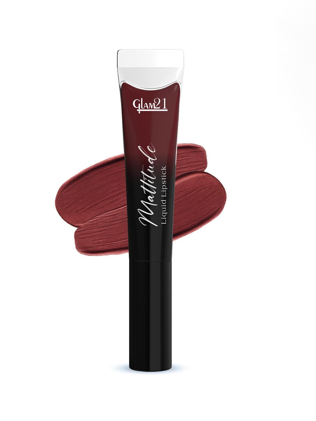 GLAM21 Mattitude Liquid Matte Lipstick with Vitamin E & Cherry Oil 7.5ml - Velvet Maroon
