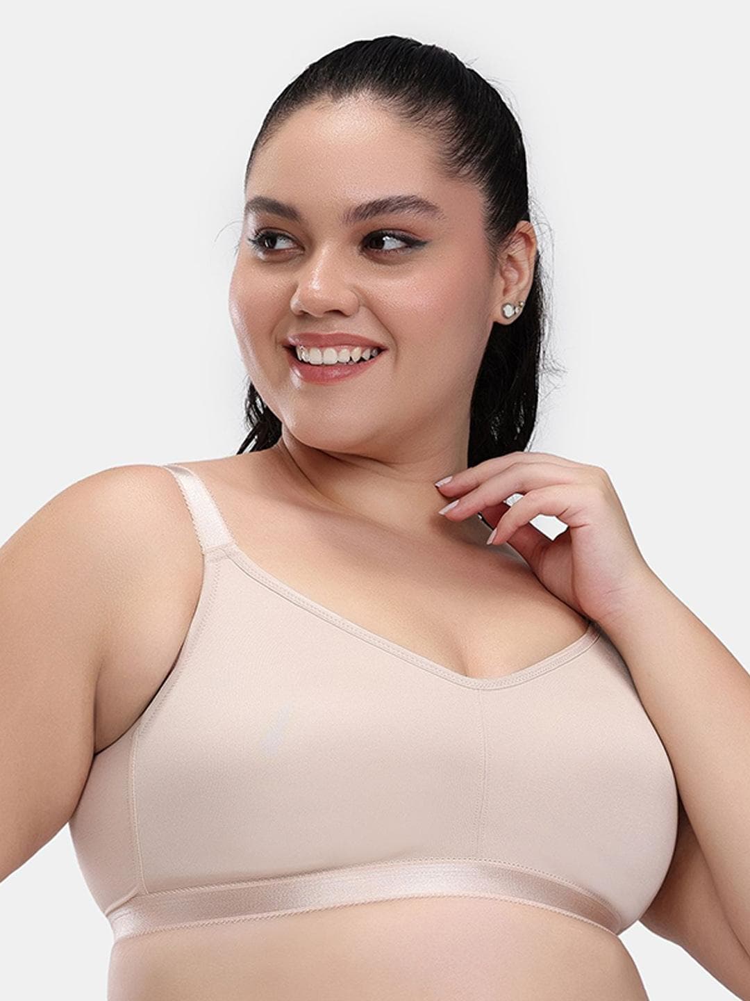 Zivame True Curv Single Layered Non Wired Full Coverage 360 Minimiser Bra