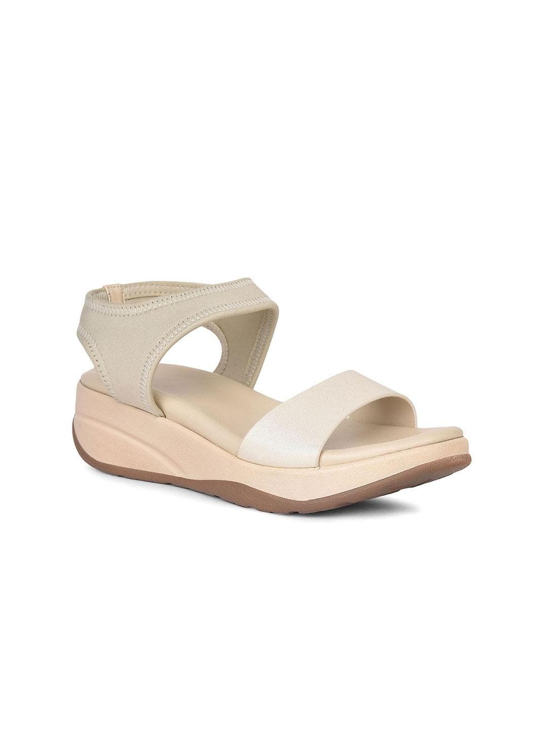 Bata Women Open Toe Wedge Sandals