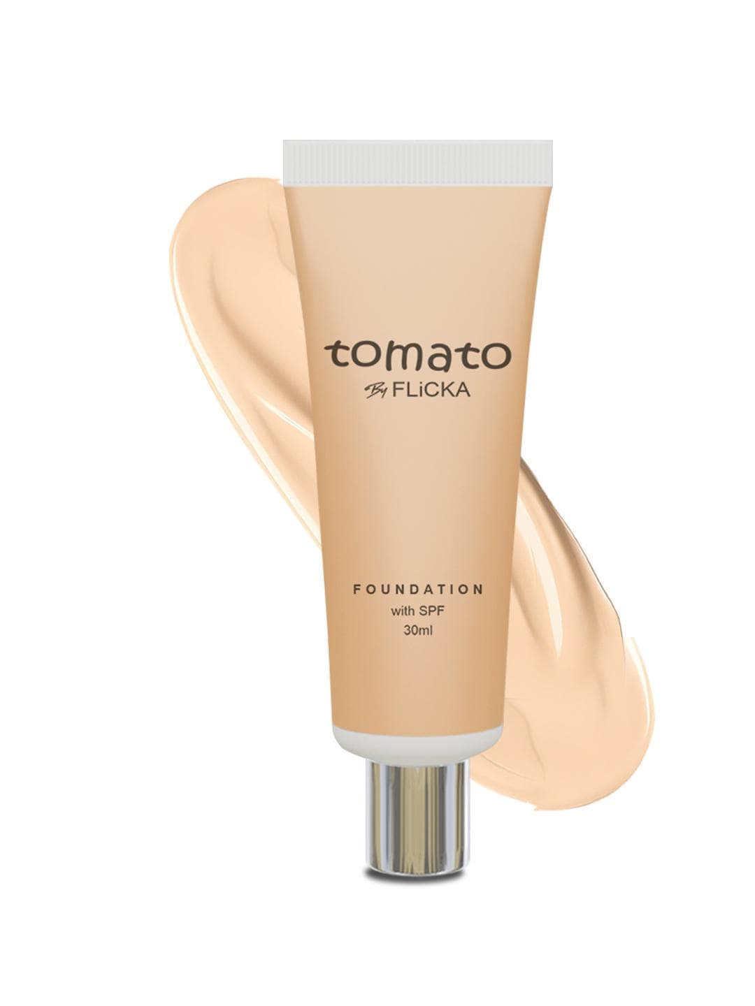 Buy FLiCKA Tomato Moisturizing Lightweight & Long Lasting Liquid Foundation Ivory 01 30ml - - Personal Care for Women