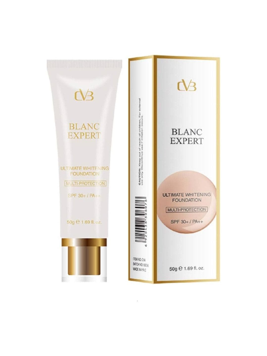 CVB Blanc Expert Ultimate Whitening Foundation With SPF 30+ - 50 g - Natural Beige 03