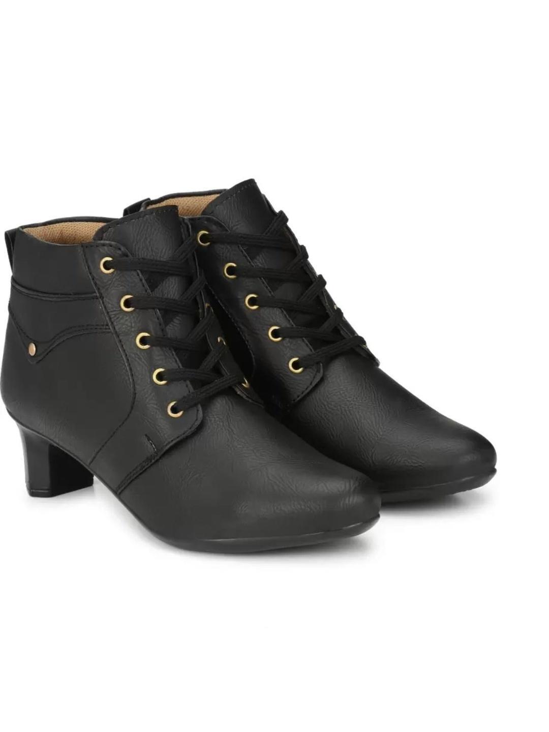 Buy Neso Women Lace Up Block Heeled Ankle Boots - - Footwear for Women
