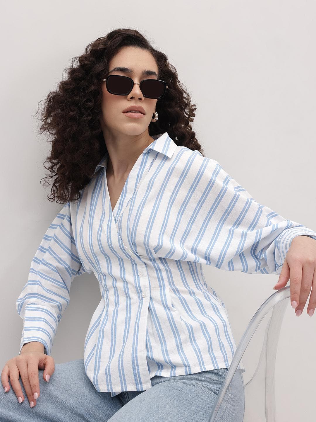The Roadster Life Co. Pure Cotton Classic Striped Casual Shirt