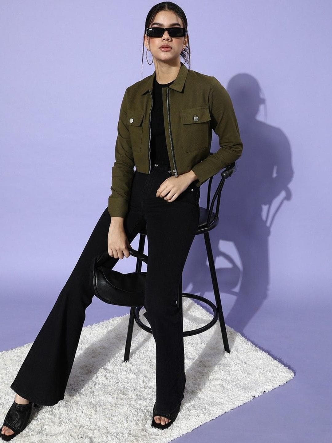 CORSICA Women Crop Denim Jacket