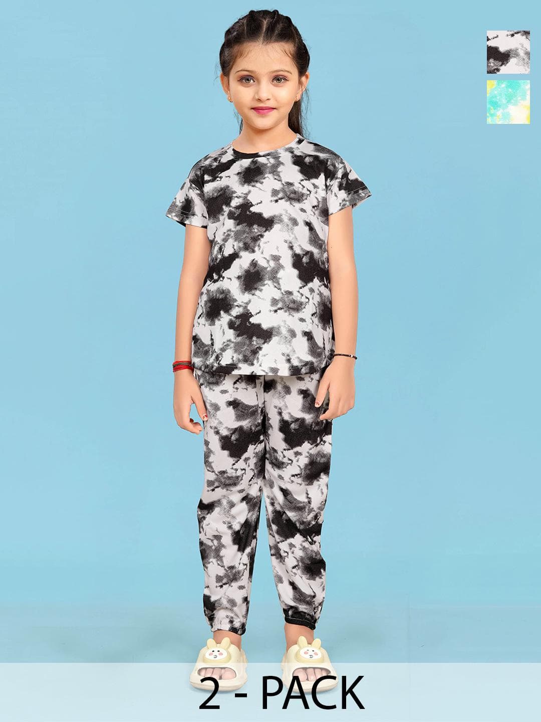 LITBABY Girls Printed Maxi Nightdress