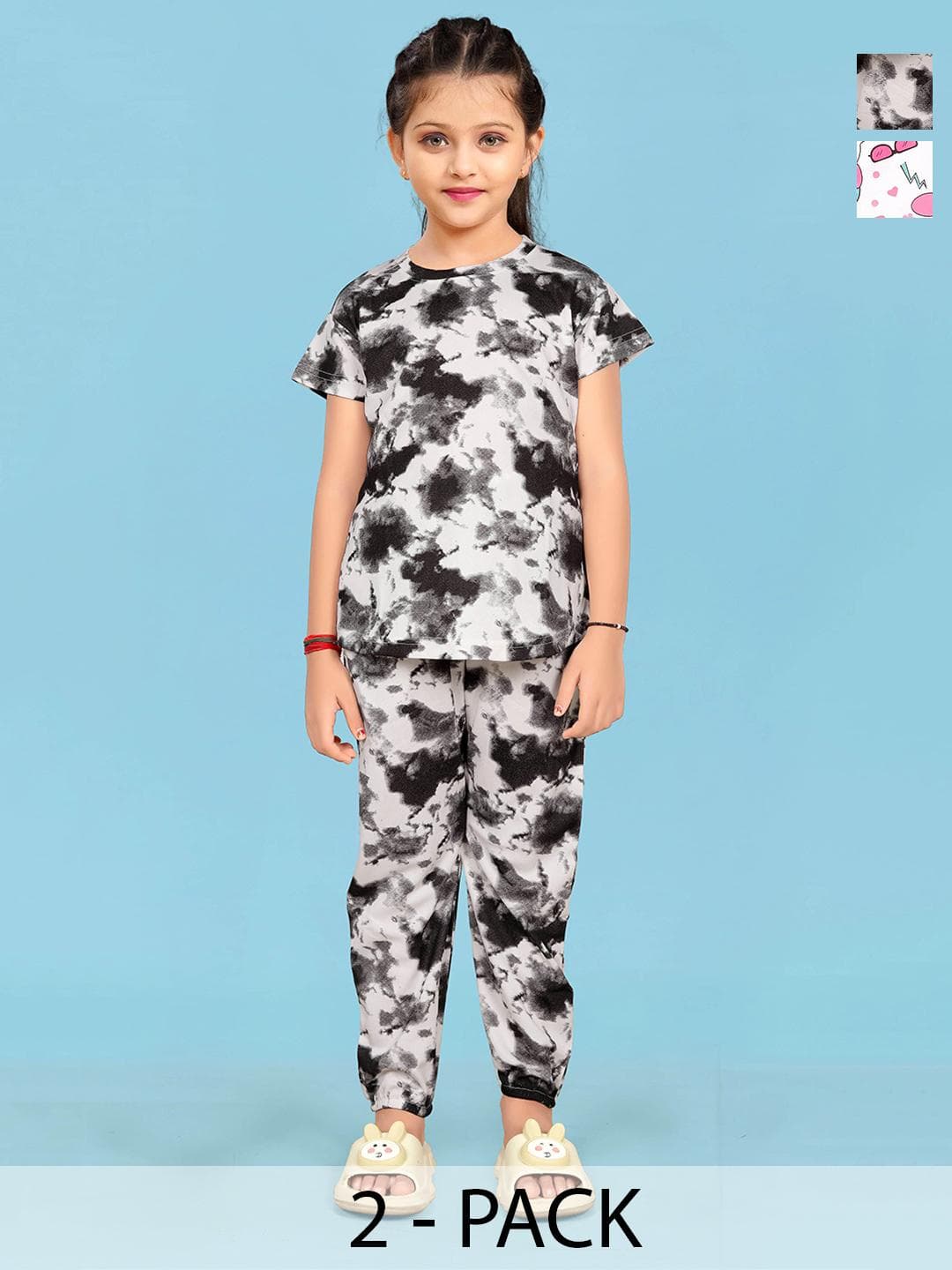 LITBABY Girls Printed Maxi Nightdress