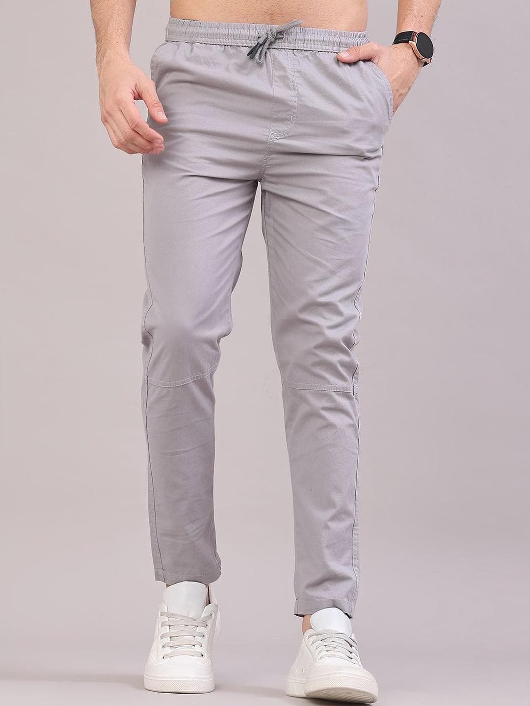 V-Mart Men Cotton Mid-Rise Track Pants
