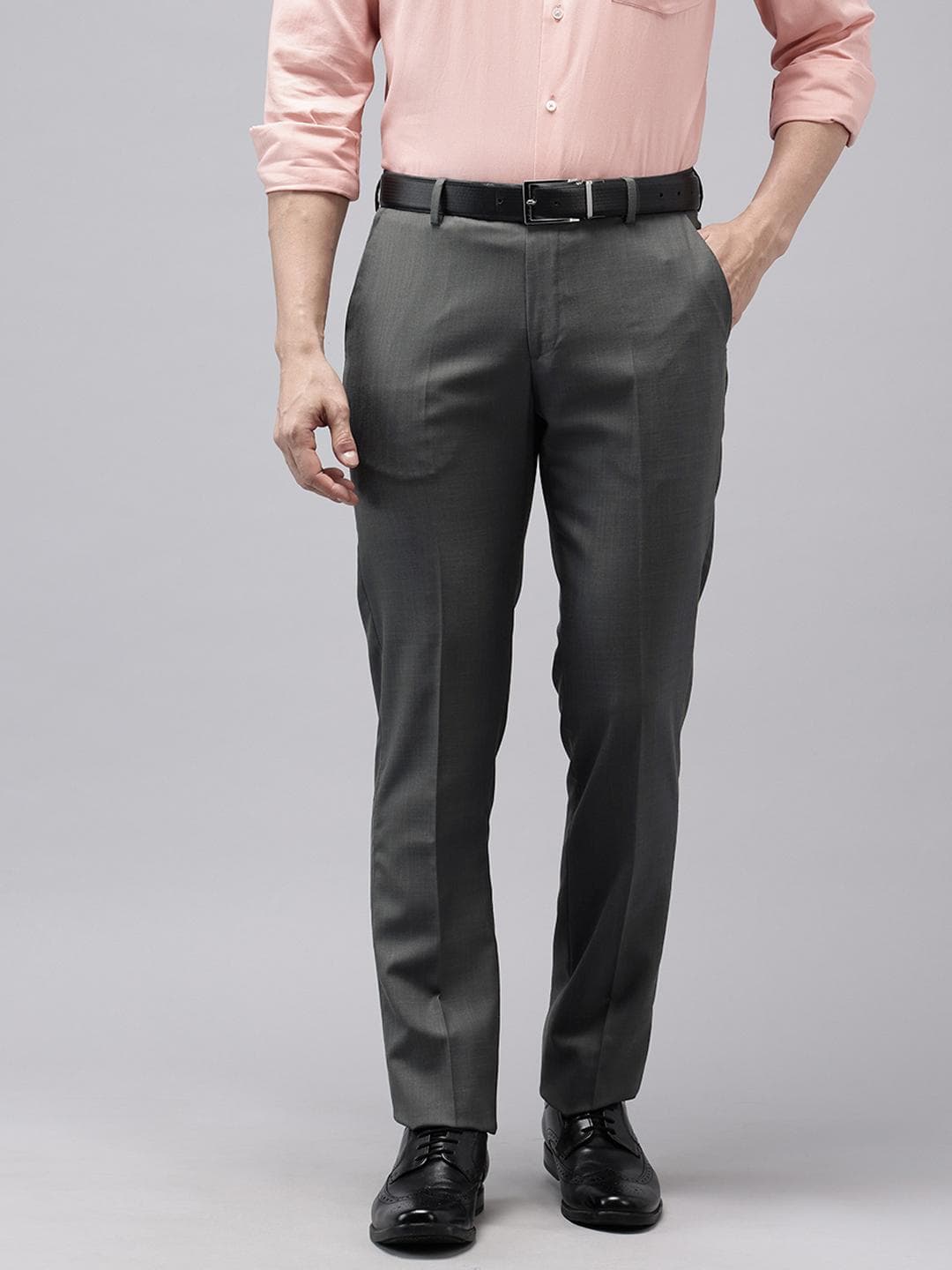 Arrow Men Hudson Tailored Fit Formal Trousers