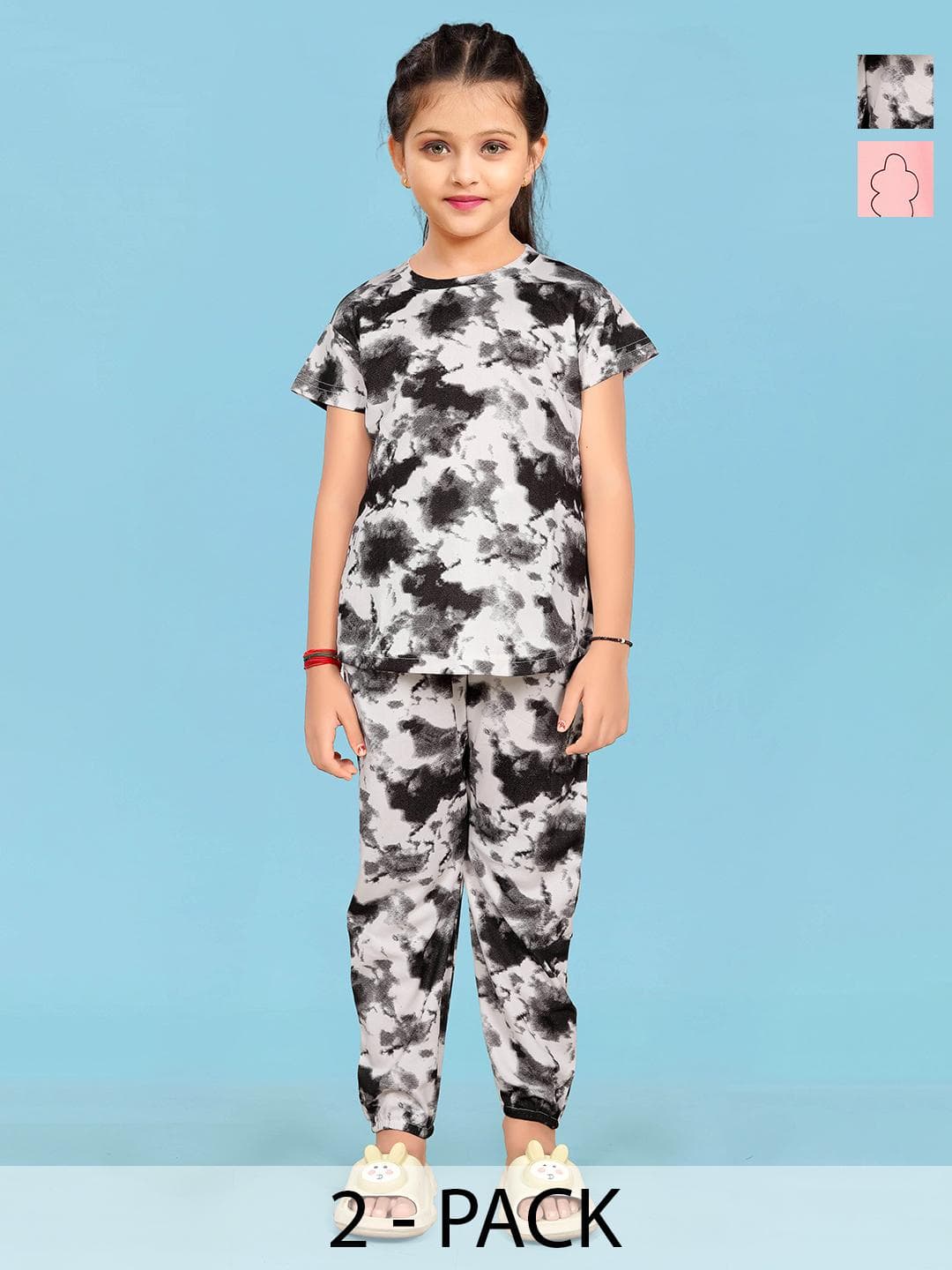 LITBABY Girls Printed Maxi Nightdress