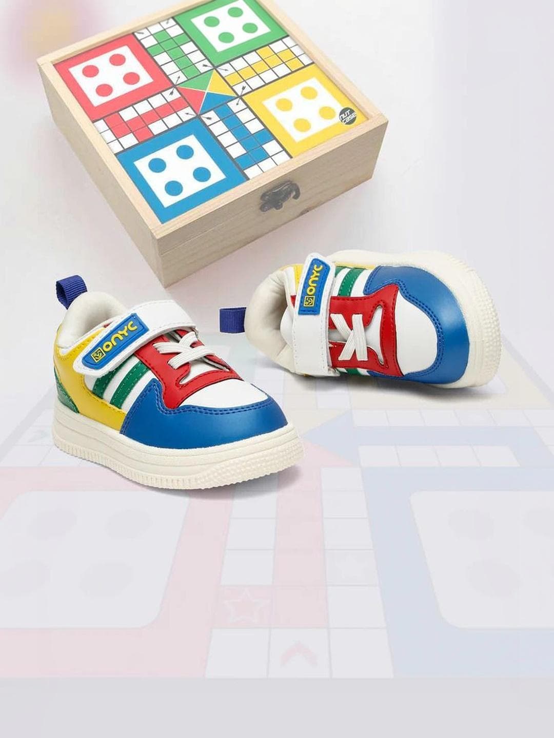 ONYC Unisex Kids Colourblocked PU Sneakers