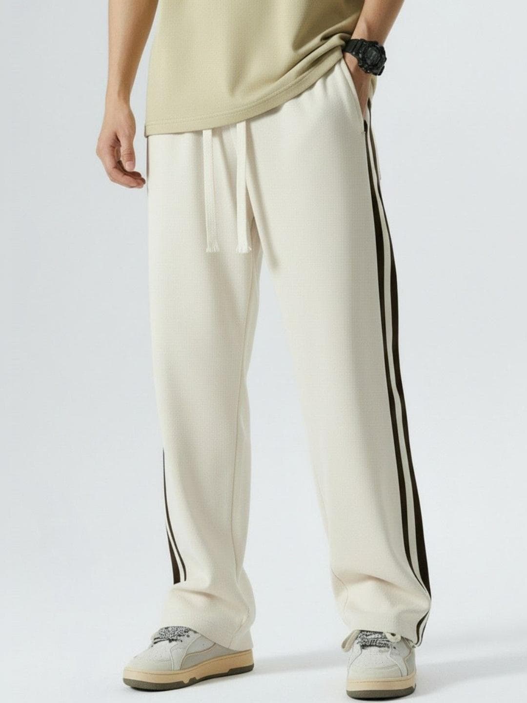 glitchez Men High-Rise Track Pants