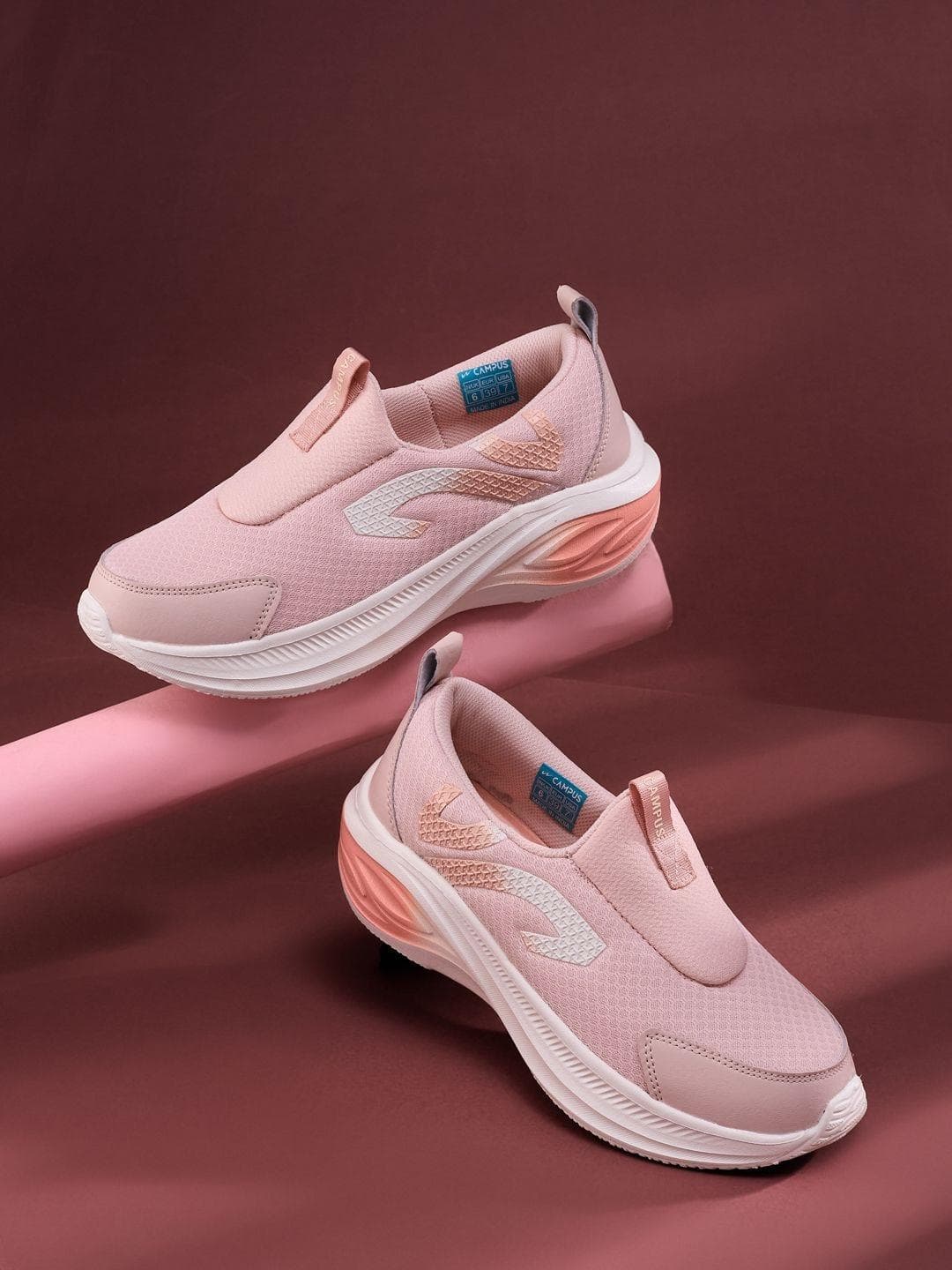 Campus GISEL Women Mesh Walking Non-Marking Shoes