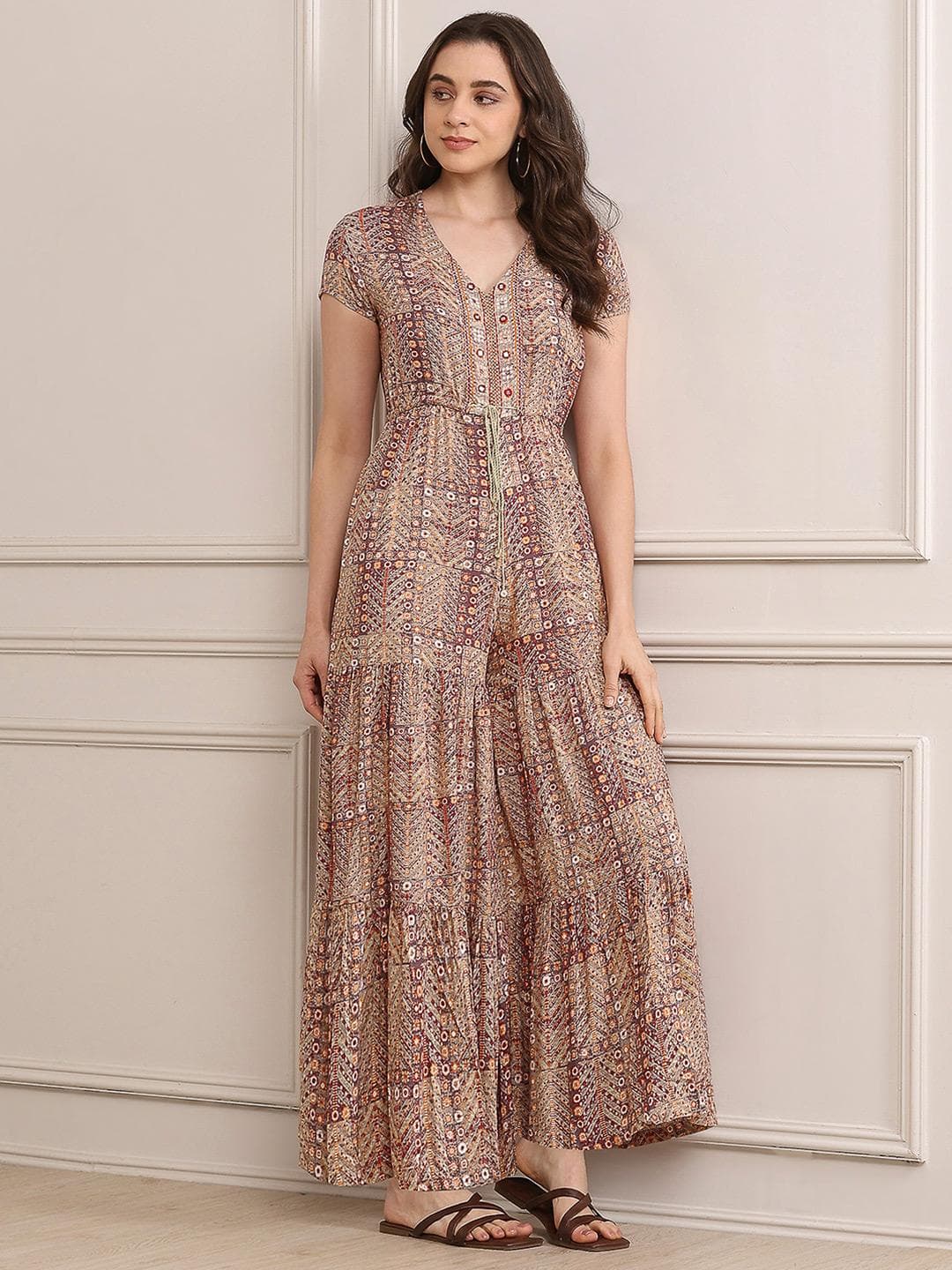 Biba Printed Basic Jumpsuit