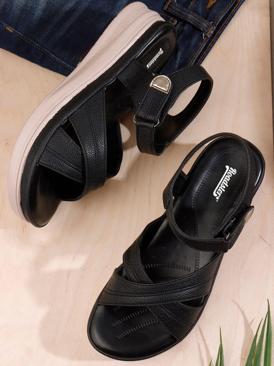 The Roadster Lifestyle Co Round Toe Platform Sandals Heels