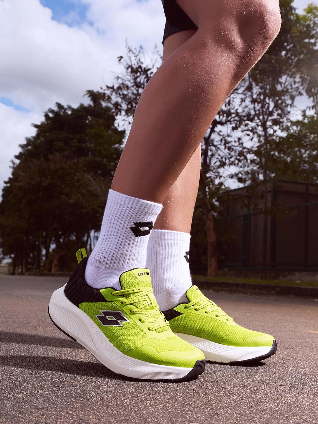 Buy Lotto Men Energex Green Running Shoes - - Footwear for Men