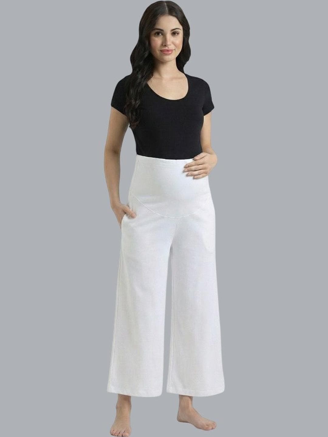 Evamomies Women Knitted Maternity Palazzos