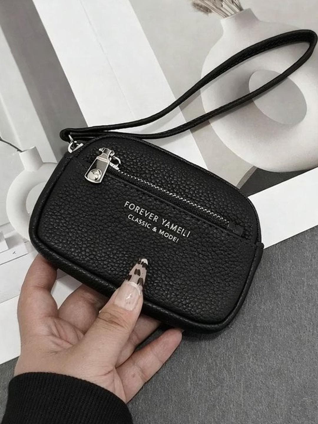 Buy VALERIE Women Textured Zip Detail PU Zip Around Wallet - - Accessories for Women