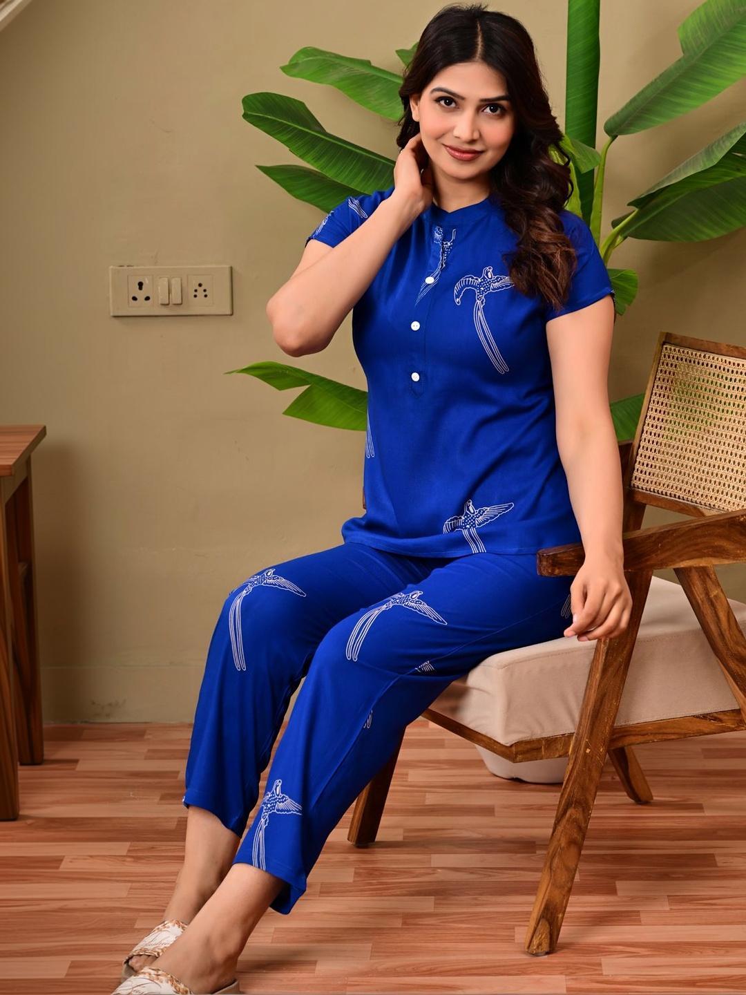 Buy SHREELATA Women Printed Top With Trousers - - Apparel for Women