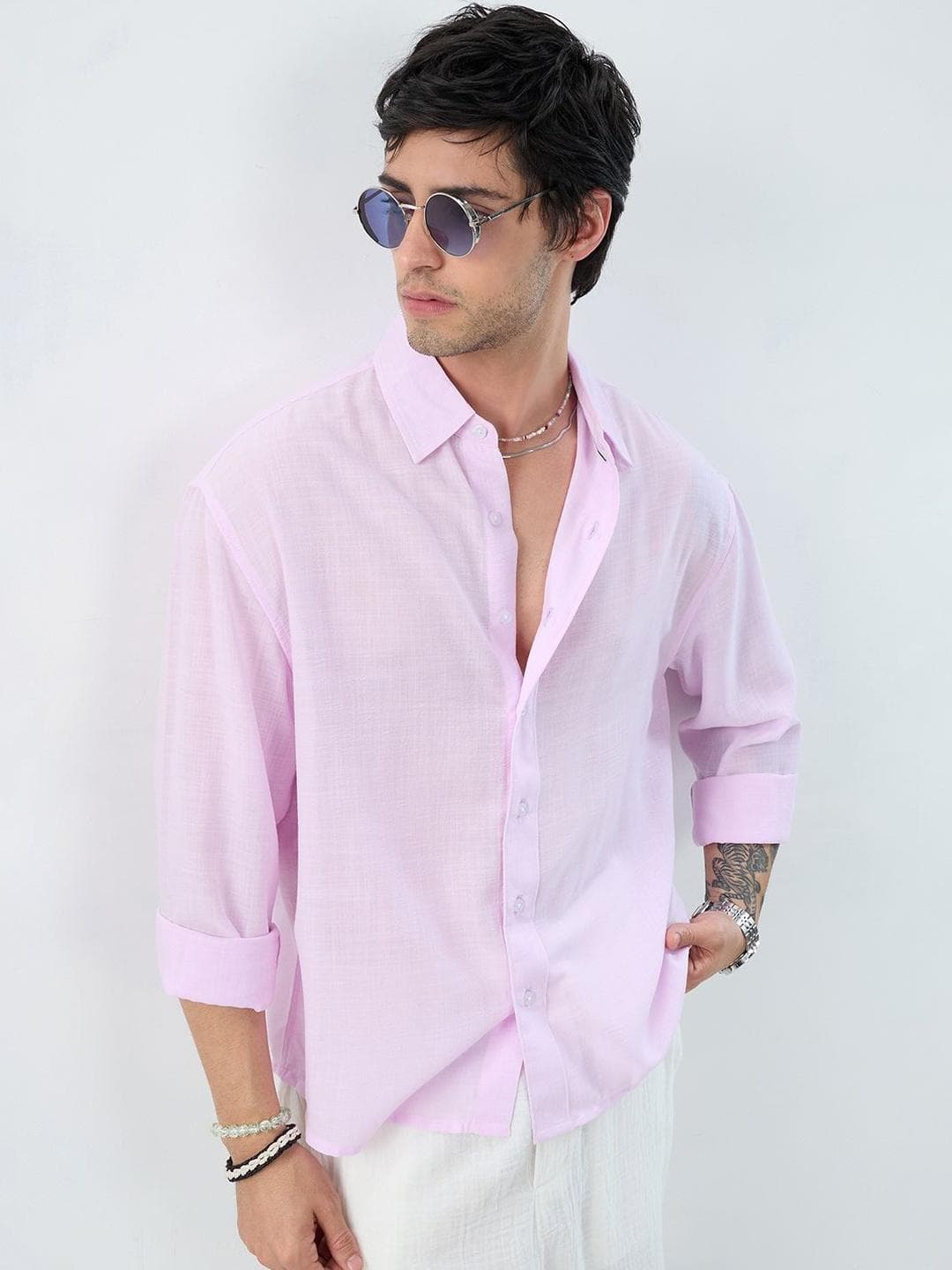 VASTRADO Men Classic Boxy Casual Shirt
