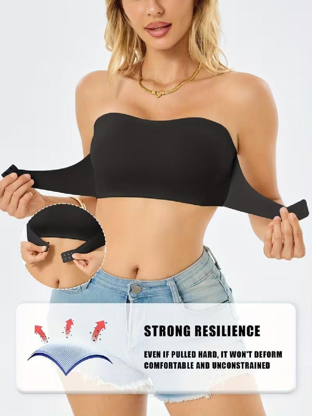 Poftik Bandeau Bra Full Coverage