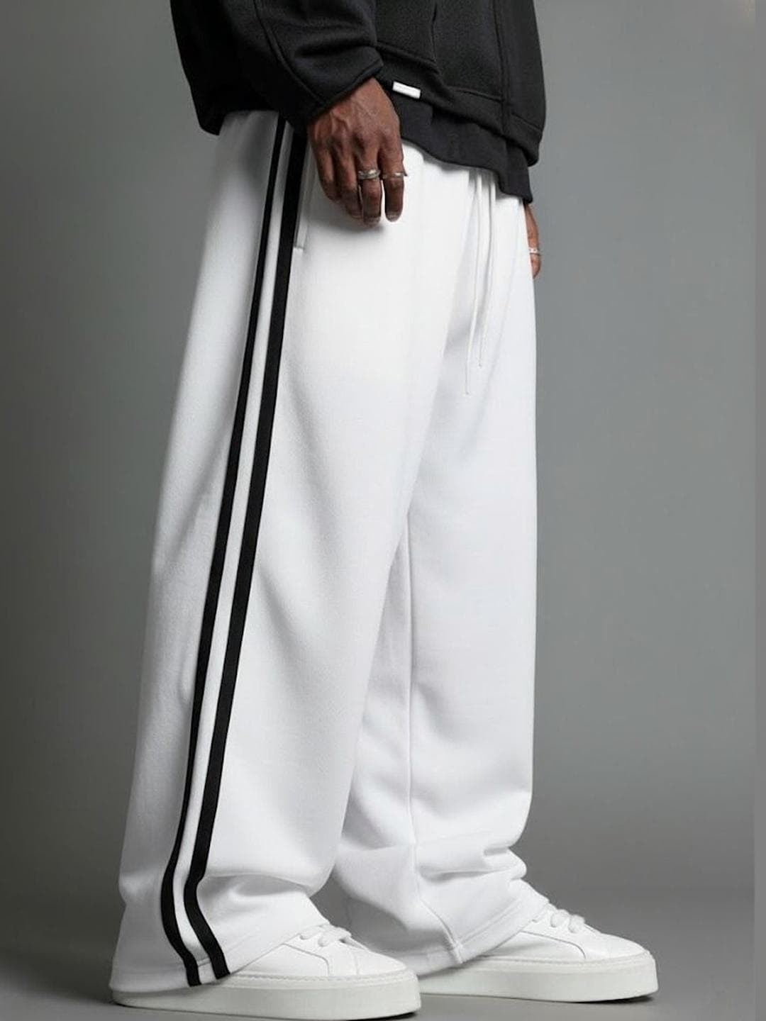 dockstreet Men Pure Cotton Relaxed Fit Track Pants