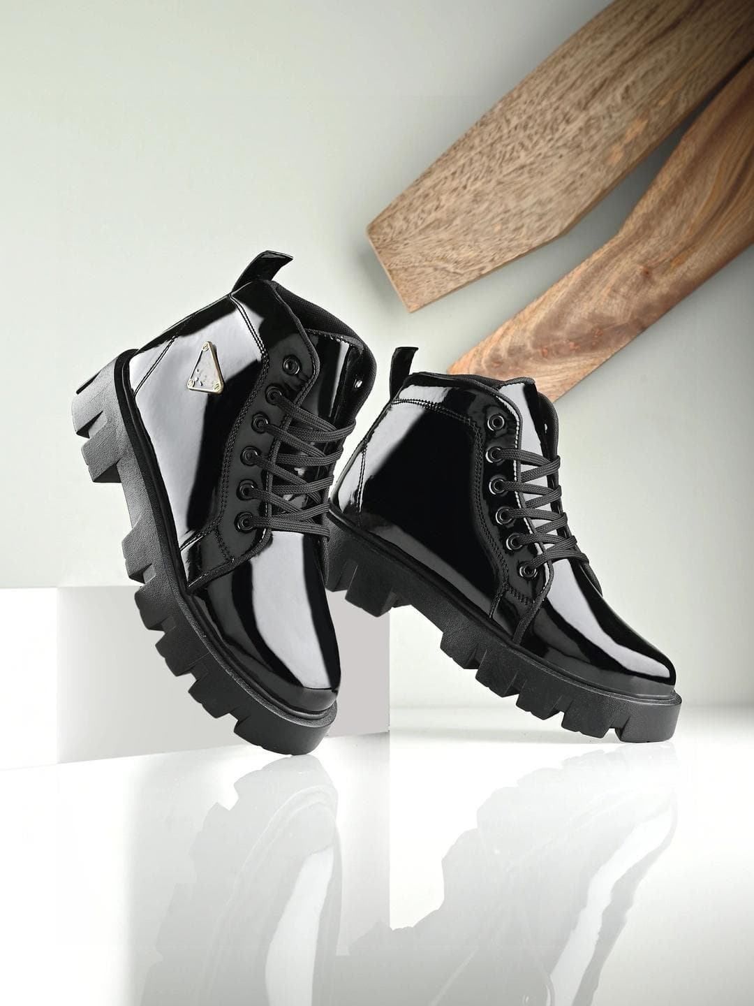 XTOON Men Casual Block-Heeled Regular Boots