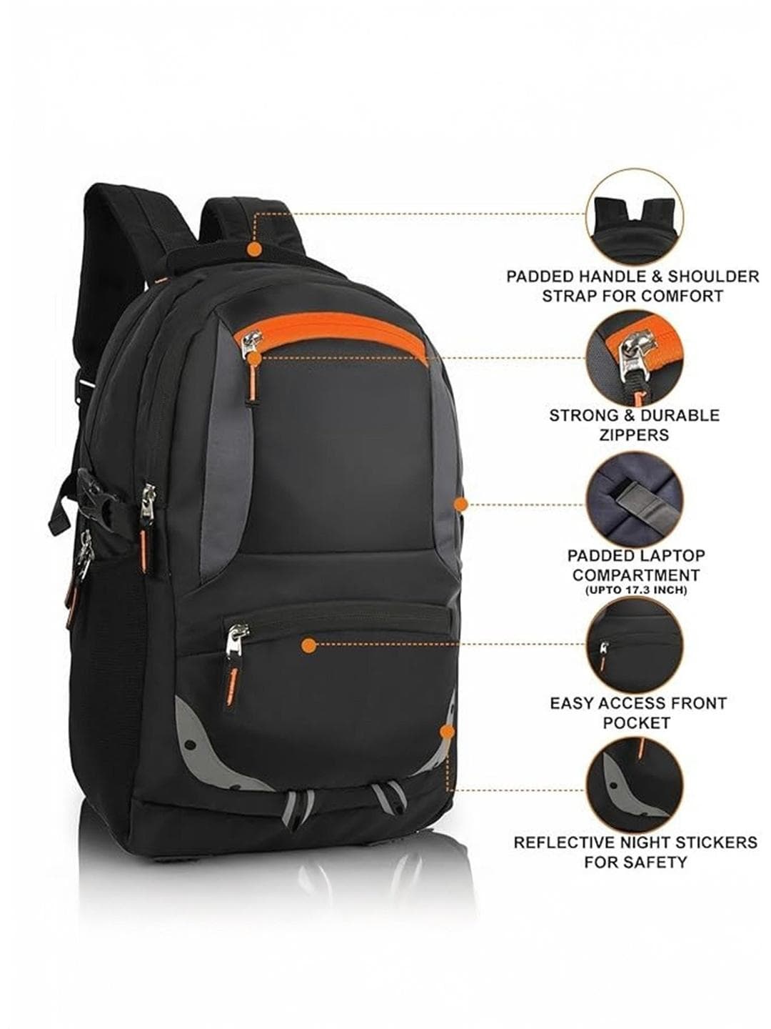 Buy MONVELLI Men Colourblocked Backpack - - Accessories for Men