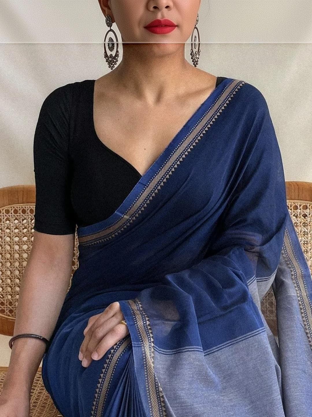 ACHOL Woven Design Pure Cotton Handloom Saree