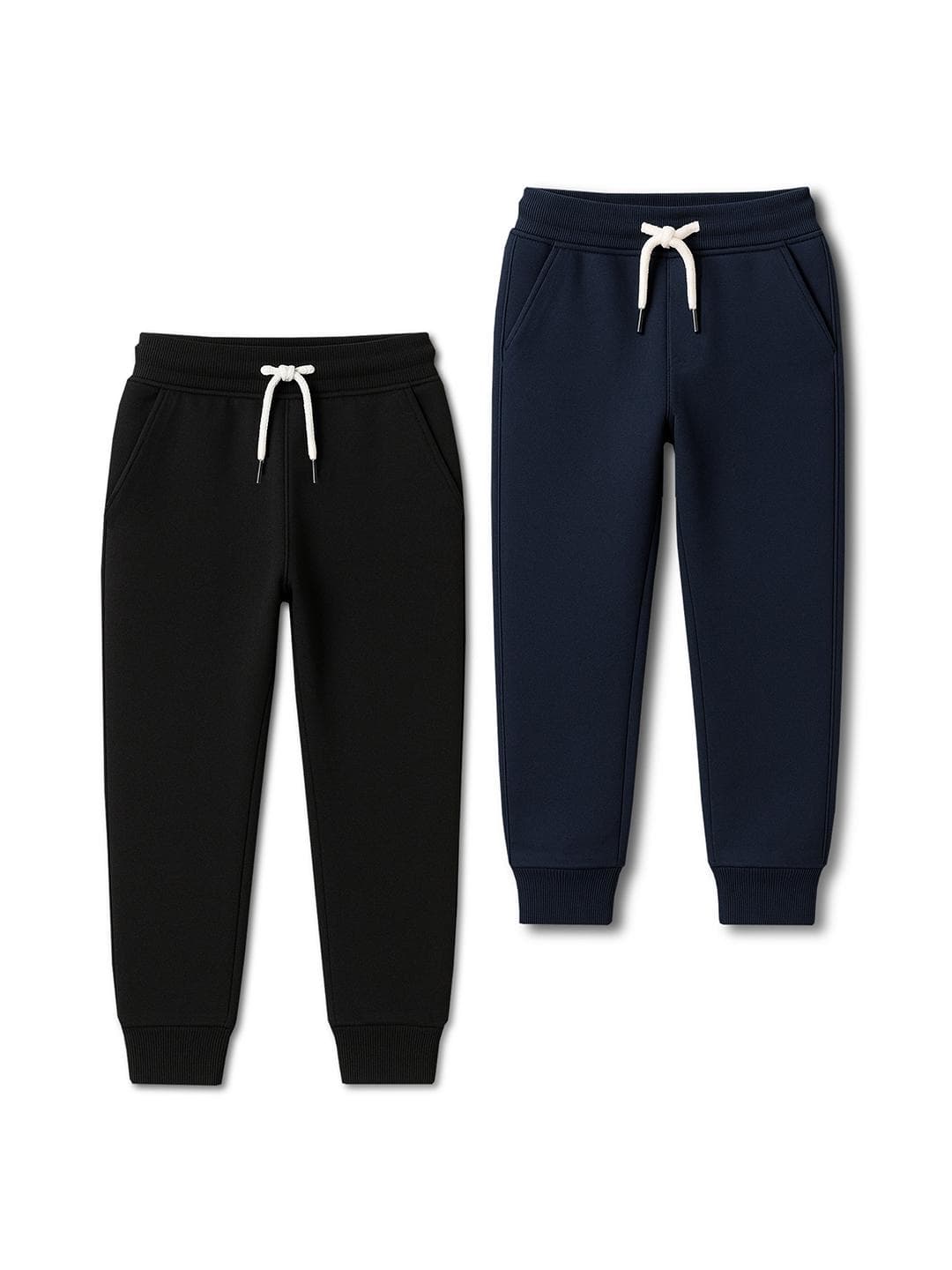 TARSIER Boys Pack of 2 Cotton Joggers Track Pants